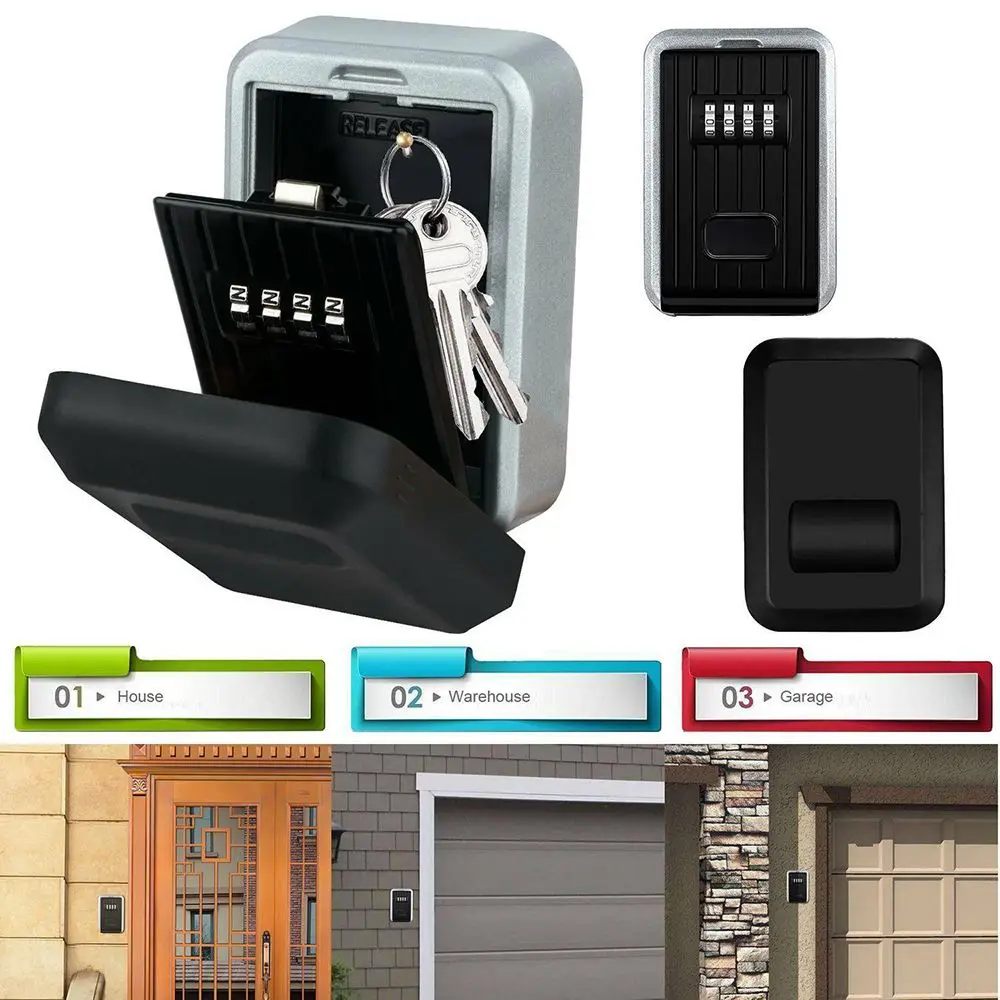 

New High Security Aluminum Alloy Large-capacity Wall-mounted Key Box Combination Lock Key Safe Box Storage Box