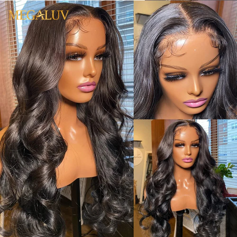 

28inch 13x6 HD Lace Frontal Wig For Women Body Wave Remy Brazilian Human Hair Pre Plucked Natural Hairline 13x4 Lace Frontal Wig