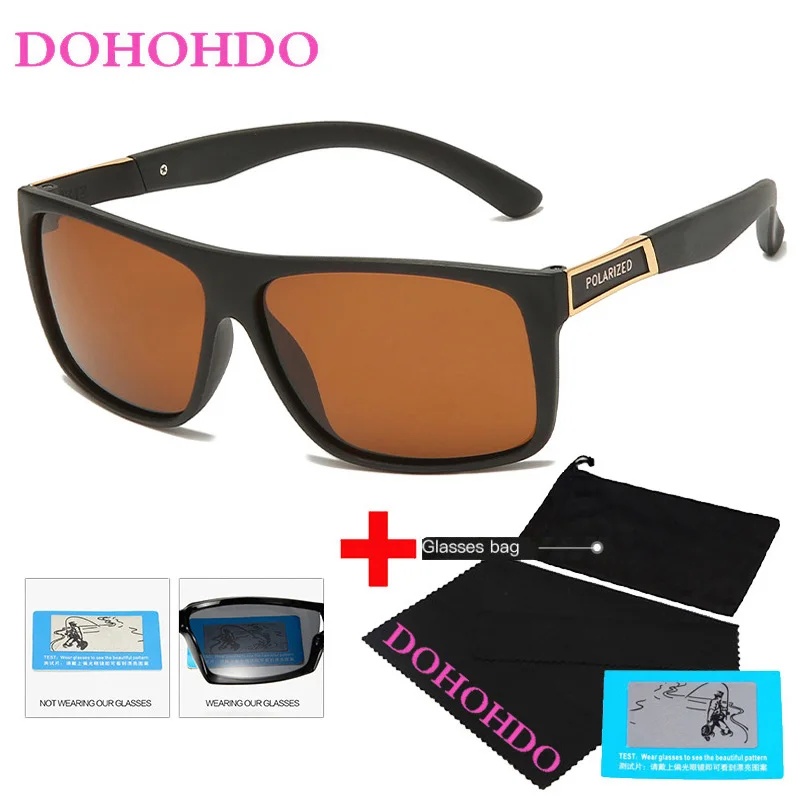 

Солнечные очки DOHOHDO Polaroid TR90 для мужчин и женщин, гибкие поляризационные солнцезащитные аксессуары из резины, для вождения