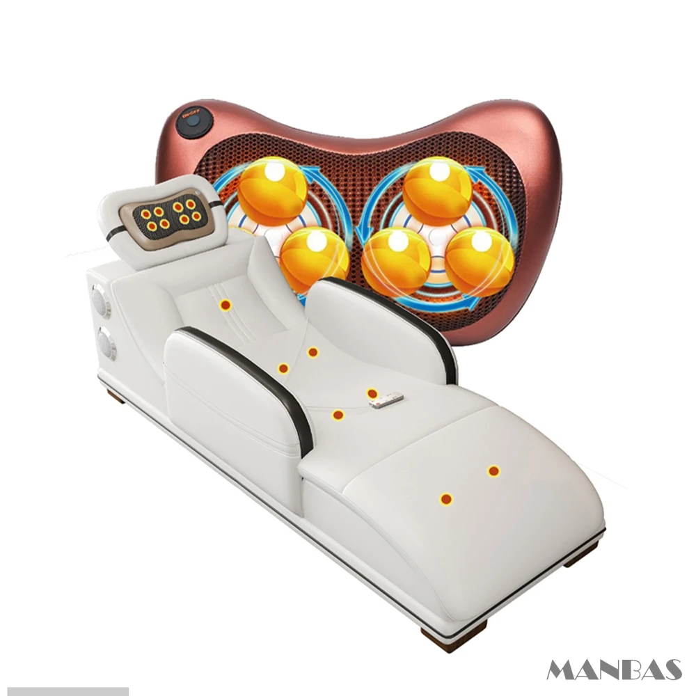 Роскошный L-образный секционный диван из натуральной кожи с Bluetooth-динамиком —