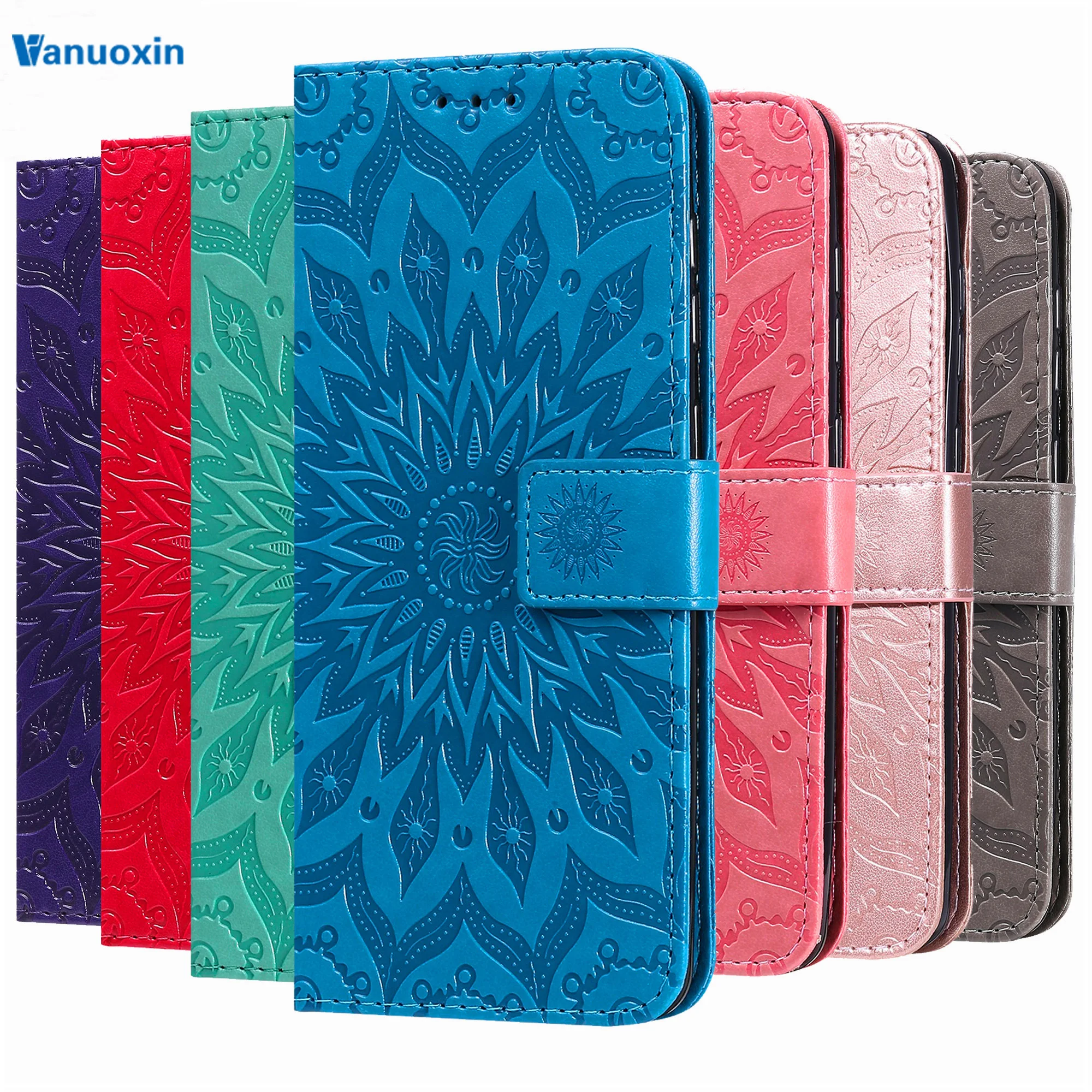 Кожаный чехол-книжка с 3D тиснением для телефона Samsung Galaxy A3, A5 2017, A7, A9, A6, A8 Plus 2018, G360, G530, чехол-бумажник с отделениями для карт и подставкой