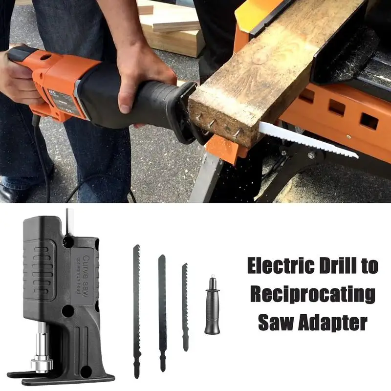 

Electric Drill To Saw Adapter Reciprocating Saw Adapter Electric Drill Modified Saw Attachment Drill Converter Electric Drill To