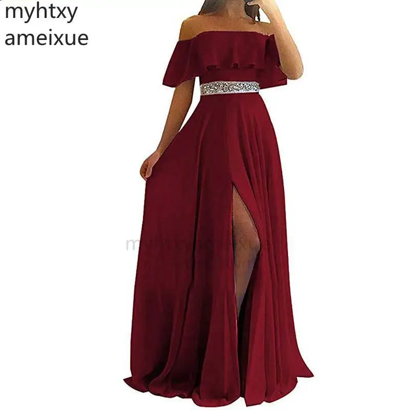 

Sexy Light Blue Sleeves Evening Dresses Long 2018 Chiffon With Lace A-line Prom Dress Women Party Gowns Robe De Soiree