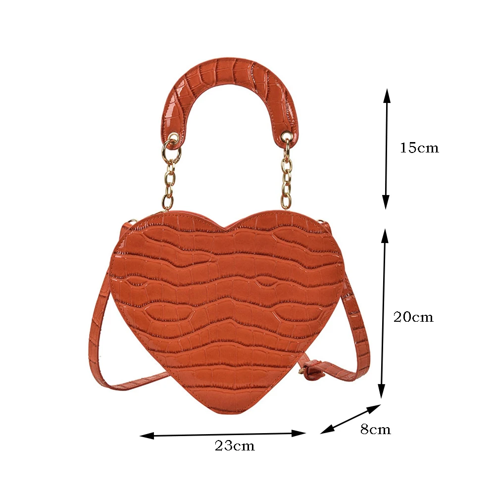 Bgas for Women The Tote Bag Luxury Designer Shoulder Crossbody Bag Stone Pattern PU Leather Women Handbags and Purse Heart Totes