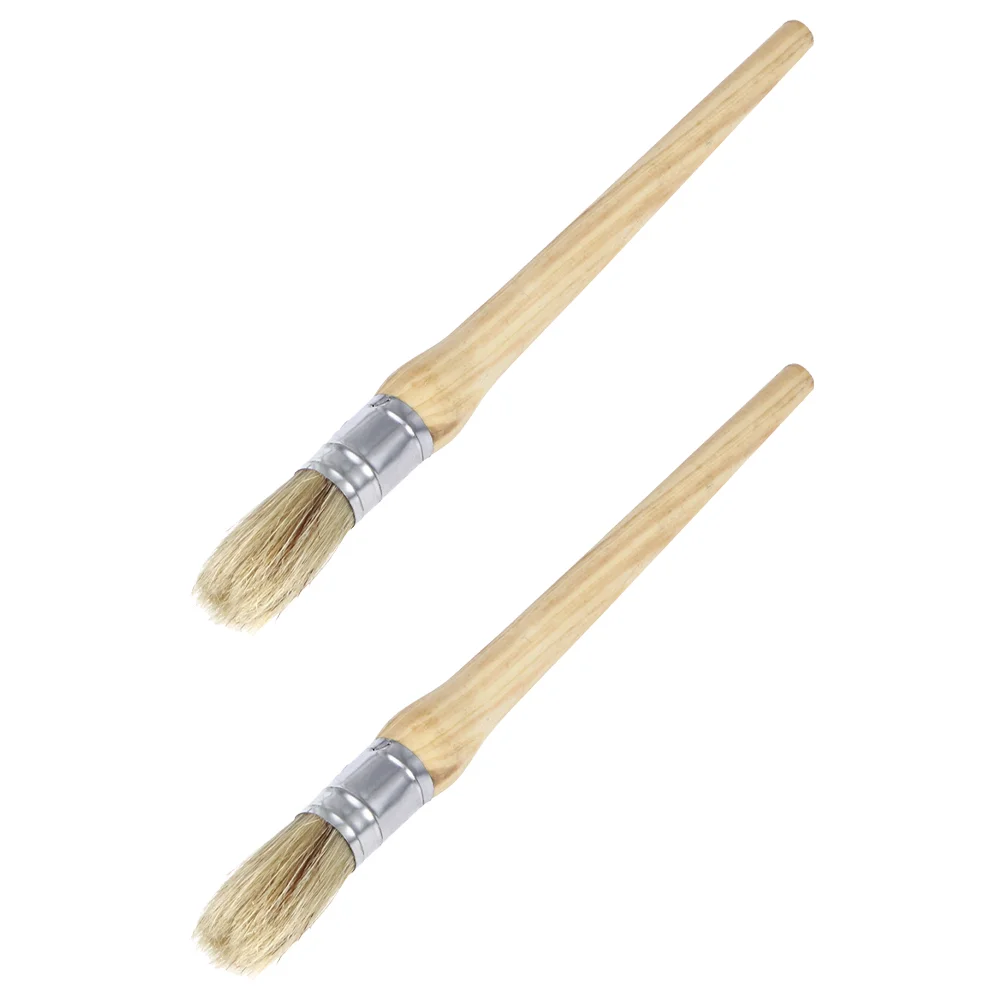 

Round Brush Artist Brushes Bristle Glue Household Wood Handle Head Painting Home Oil Tool Paintbrushes