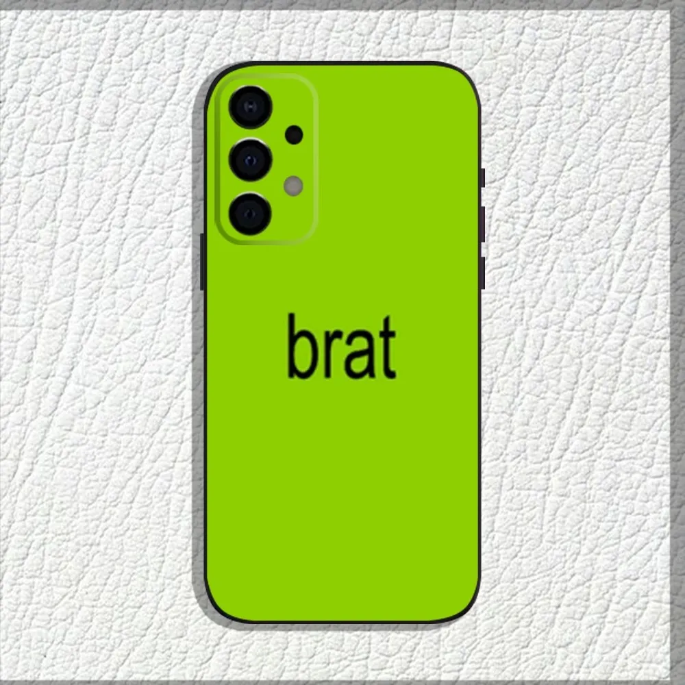 Чехол для телефона Singer C-Charli XCX BRAT мягкий черный чехол Samsung Galaxy A13 A21s A22 A31 A32 A52 A53 A71 A80