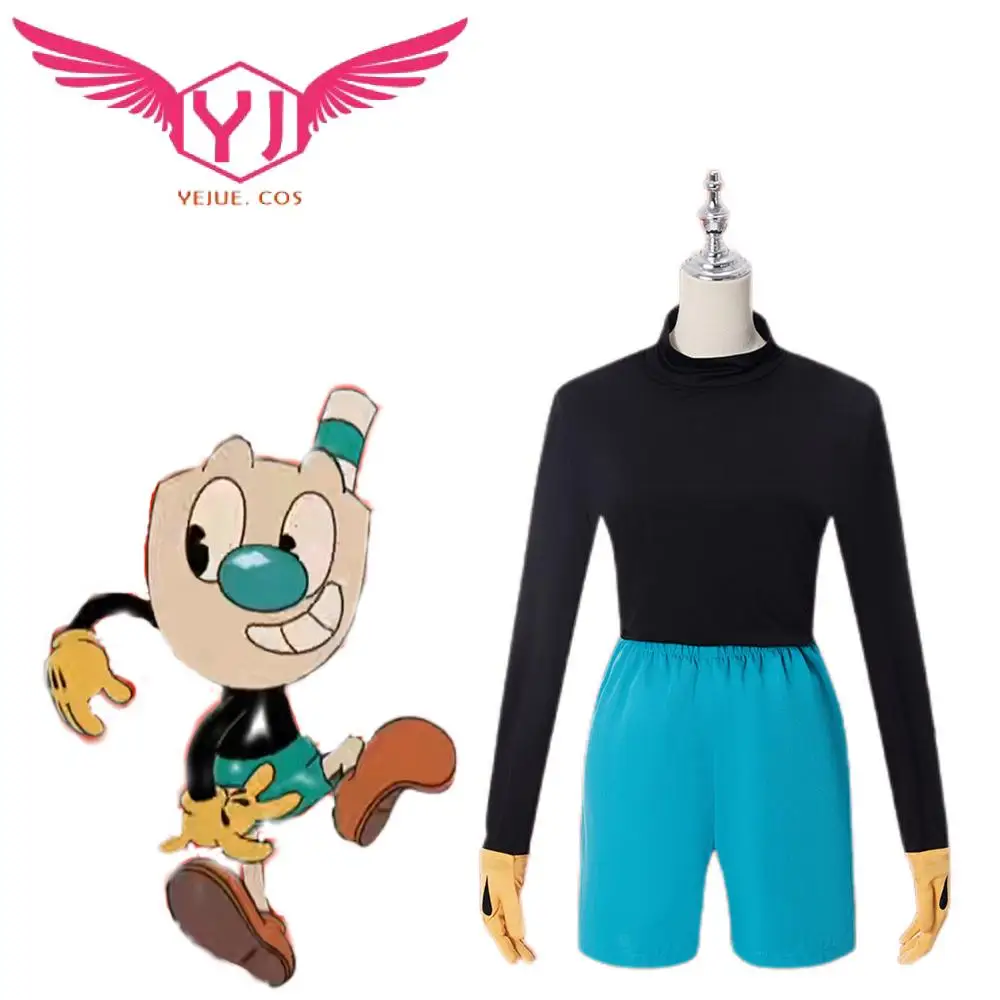 

Movie Mugman Cosplay Costumes Outfit Halloween Carnival Party Men Uniform Suit
