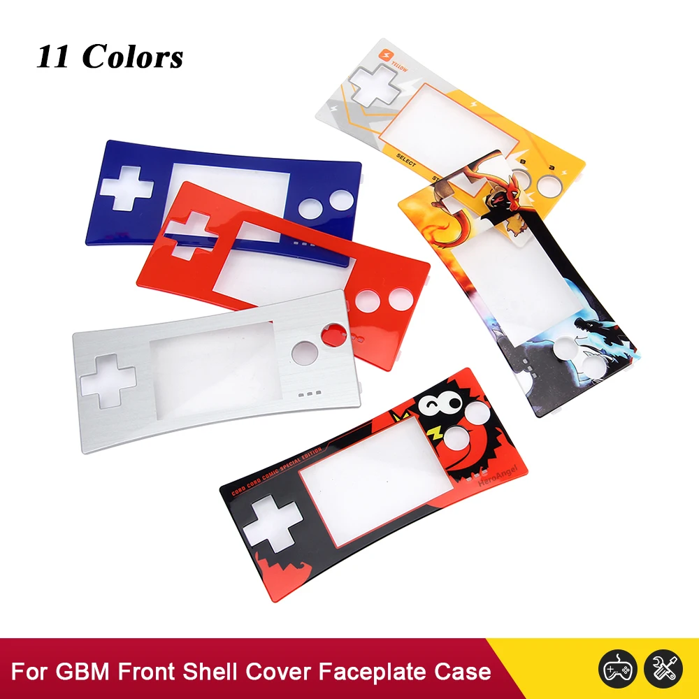 NEW 11 Colors For Nintendo GameBoy Micro Cover Limited Version Front Faceplate Cover For GBM System Front Shell Case images - 6