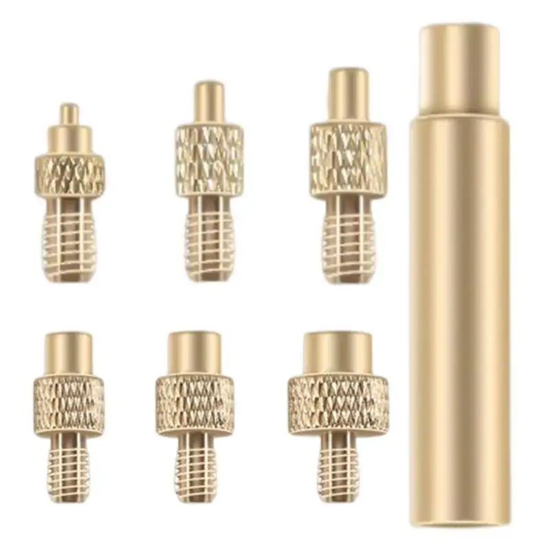 

Латунная вставка горячего расплава M2 M3 M4 1/4 1 2 1 2 1 2 1 1 M8, рифленая гайка, резьба, термомолдинг, впрыскиваемая гайка для 3D-принтера