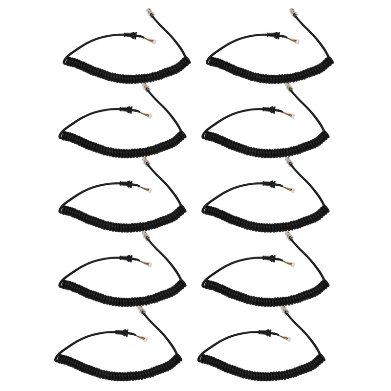 

HOT-10X Replacement Microphones Mic Cable Cord Wire For Yaesu MH-48A6J FT-7800 FT-8800 FT-8900 FT-7100M FT-2800M FT-8900R