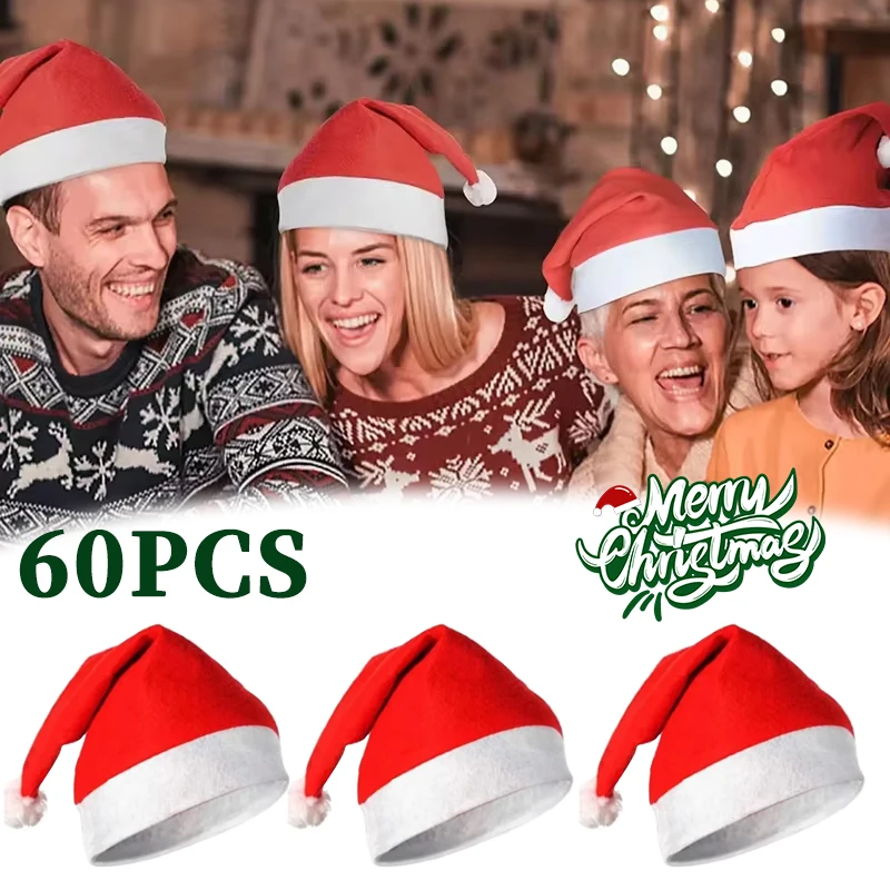 1-60 шт. Новогодняя шапка для детей и взрослых