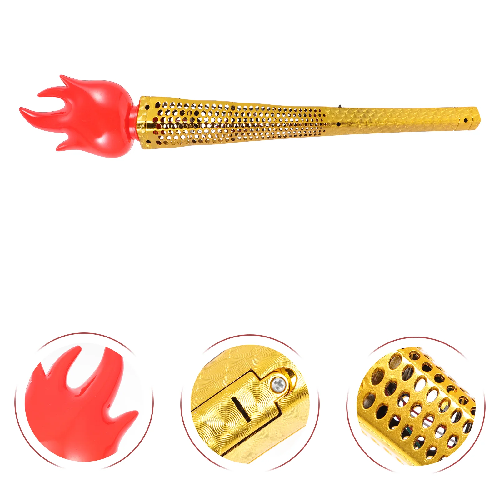 Фонарик с эффектом пламени спортивный модный огненный декор реквизит надувной