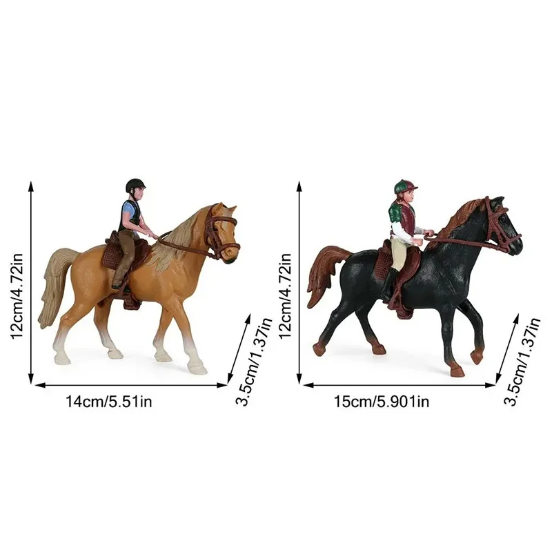 Искусственная фигурка Всадника и лошади искусственная скульптура подарок для