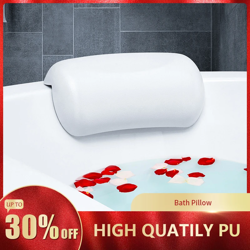 

Ergonomic SPA Bath Pillow Non-slip hot tub Pillow Waterproof neck support Bathtub pillows with Suction Cup bath accessories