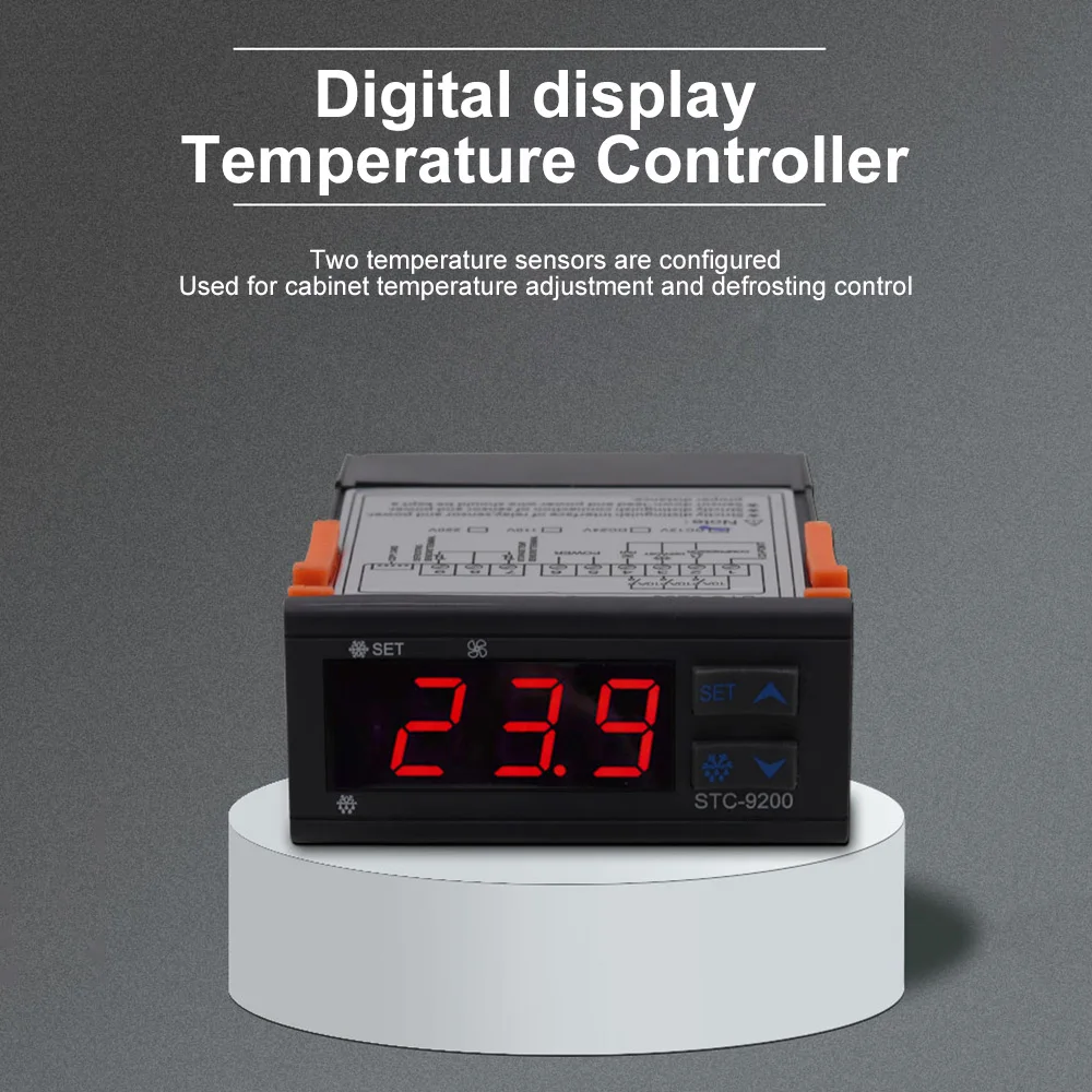 

AC 110-220V Digital Thermostat Humidistat Humidity Temperature Controller Regulator with Refrigeration Defrost Fan Function