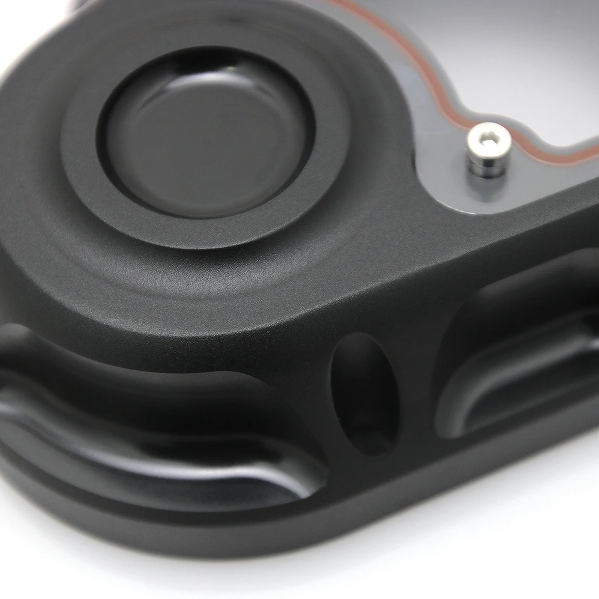 Фото CNC Clarity Transmission Side Cover For Harley Touring street glide FLHX Road King FLHR Softail 07-13 №4