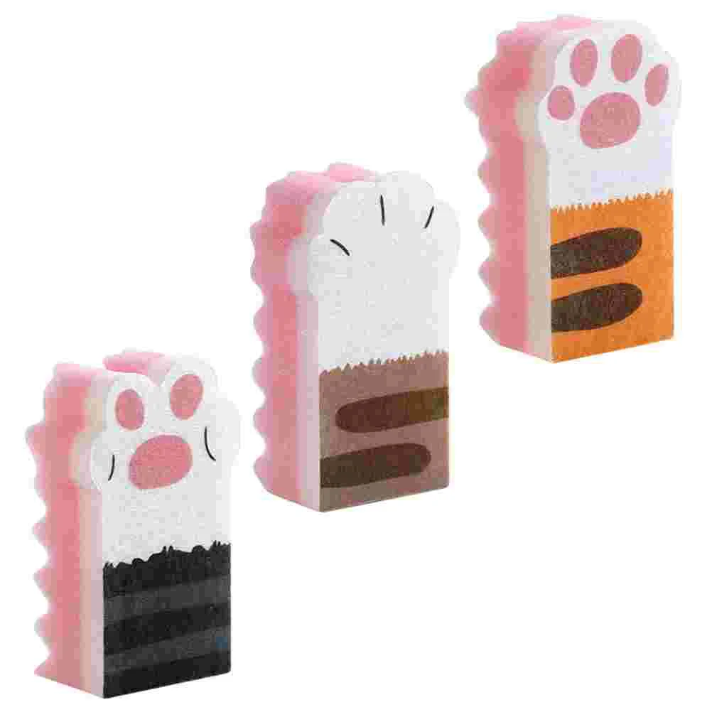 

3 Pcs Tub Cleaner Kitchen Pot Scrubber Cup Sponge Dish Washing Sponge Pan Scouring Pad Dishes Scrubber Pan Scrubber