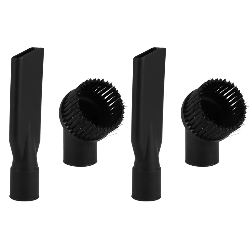2X Industrial Vacuum Cleaner Round Brush And Flat Nozzle Sets,Inner 44Mm,Durable,Industrial Vacuum Cleaner Accessories
