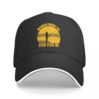 baseball cap men women want me fish fear me fashion caps hats for logo asquette homme dad hat for men trucker cap