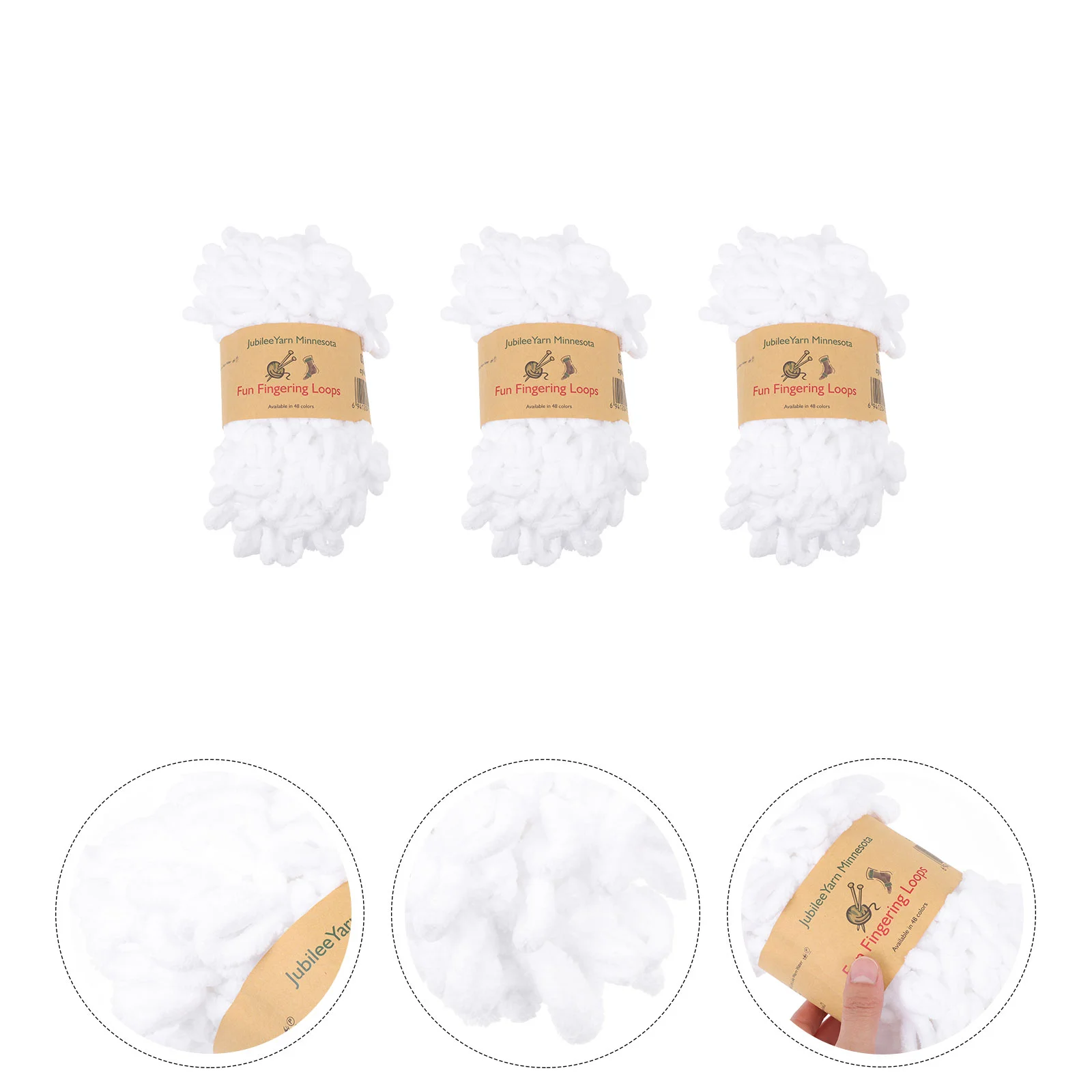 

Yarn Knitting Cotton Wool Blanket Babycrochet Chenille Hand Chunky Puffy Woven Finger Roving Dyedsock Big White Fluffy Skein