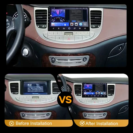 Для Hyundai Rohens Genesis 2008-2013 Android 13.0 Мультимедийный плеер Автомобильный радиоприемник