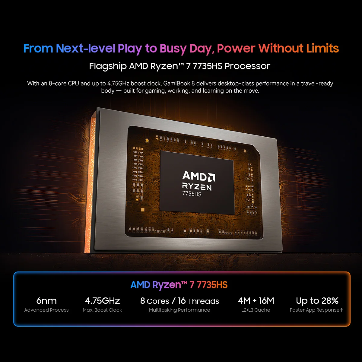 Фото Ноутбук Blackview GamiBook 8 с диагональю 16 дюймов, 1920*1200, дисплей AMD Ryzen ™   7 7735HS Процессор 57 Втч Аккумулятор 65 Вт Быстрая зарядка Win11pro Wi-Fi 6 №3