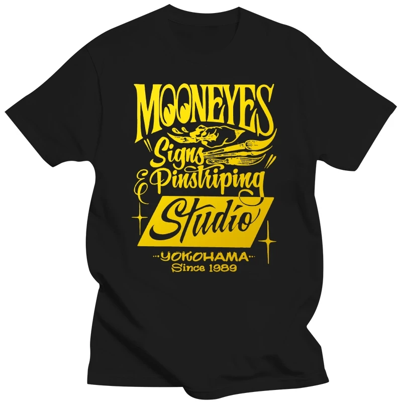

Mooneyes Moon Equipped Speed Signs Pinstriping Studio T-Shirt Racing Style