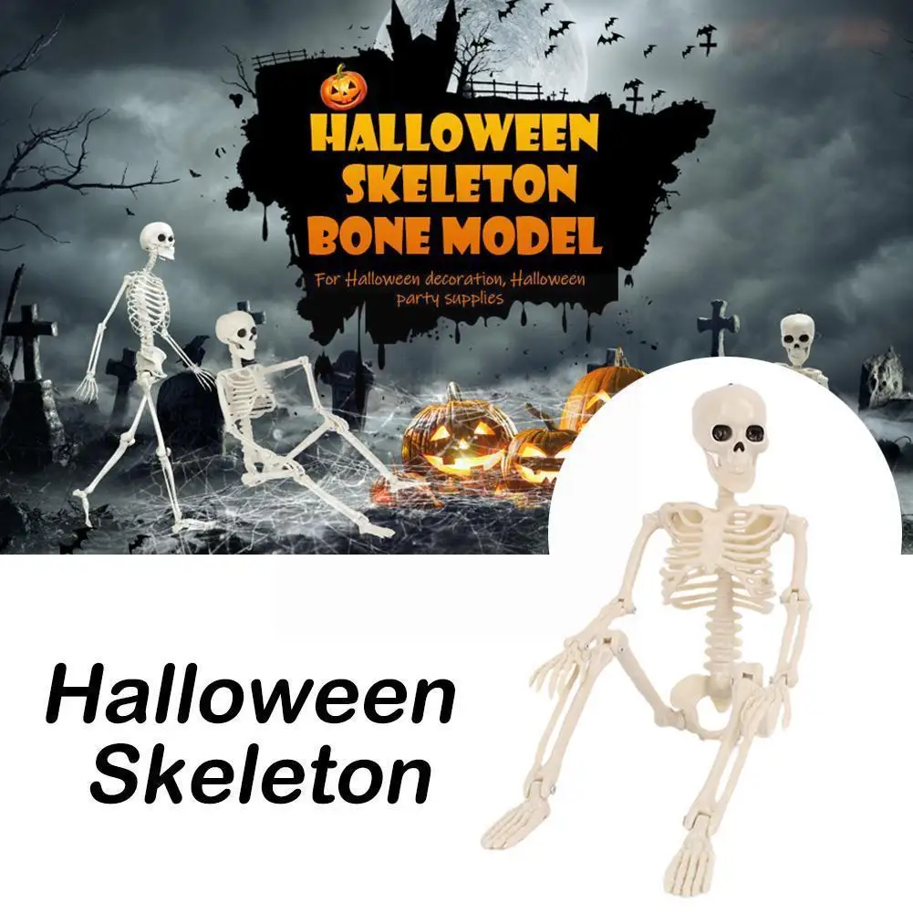 

Halloween Man Pumpkin Skeleton Simulation Anatomy Human Decoration Secret Bone Teaching Props House Chamber Haunted Tools N4f5