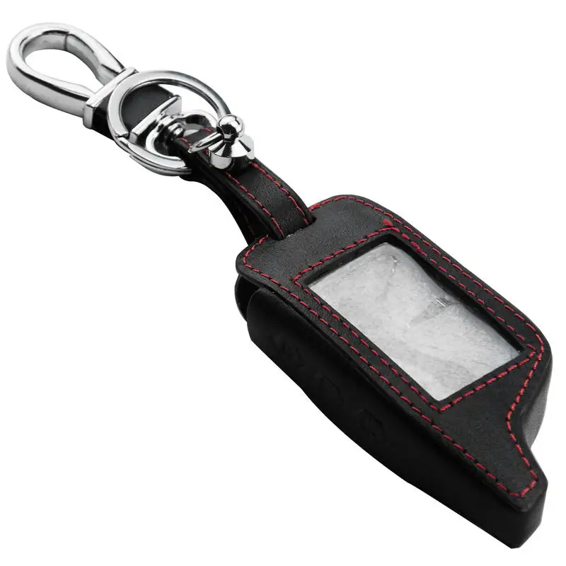 

Jingyuqin Новый кожаный чехол для ключей для Starline B9/B91/B6/B61/A91/A61/V7 C9 KGB FX-5 Jaguar ez-one LCD Way автомобильный пульт дистанционного управления с двухсторонней сигнализацией