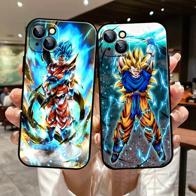 

Dragon Ball Anime Phone Case For Funda iPhone 13 11 Pro Max 12 Mini X XR XS Max 6 6s 7 8 Plus SE 2020 Etui Back Liquid Silicon