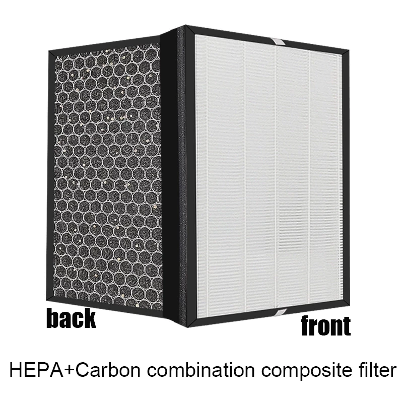 

1pcs for Hitachi EP-A3000 A5000 A5100C Air Purifier 2 in 1 HEPA+Activated carbon composite filter Replacement Part 355*300*20mm