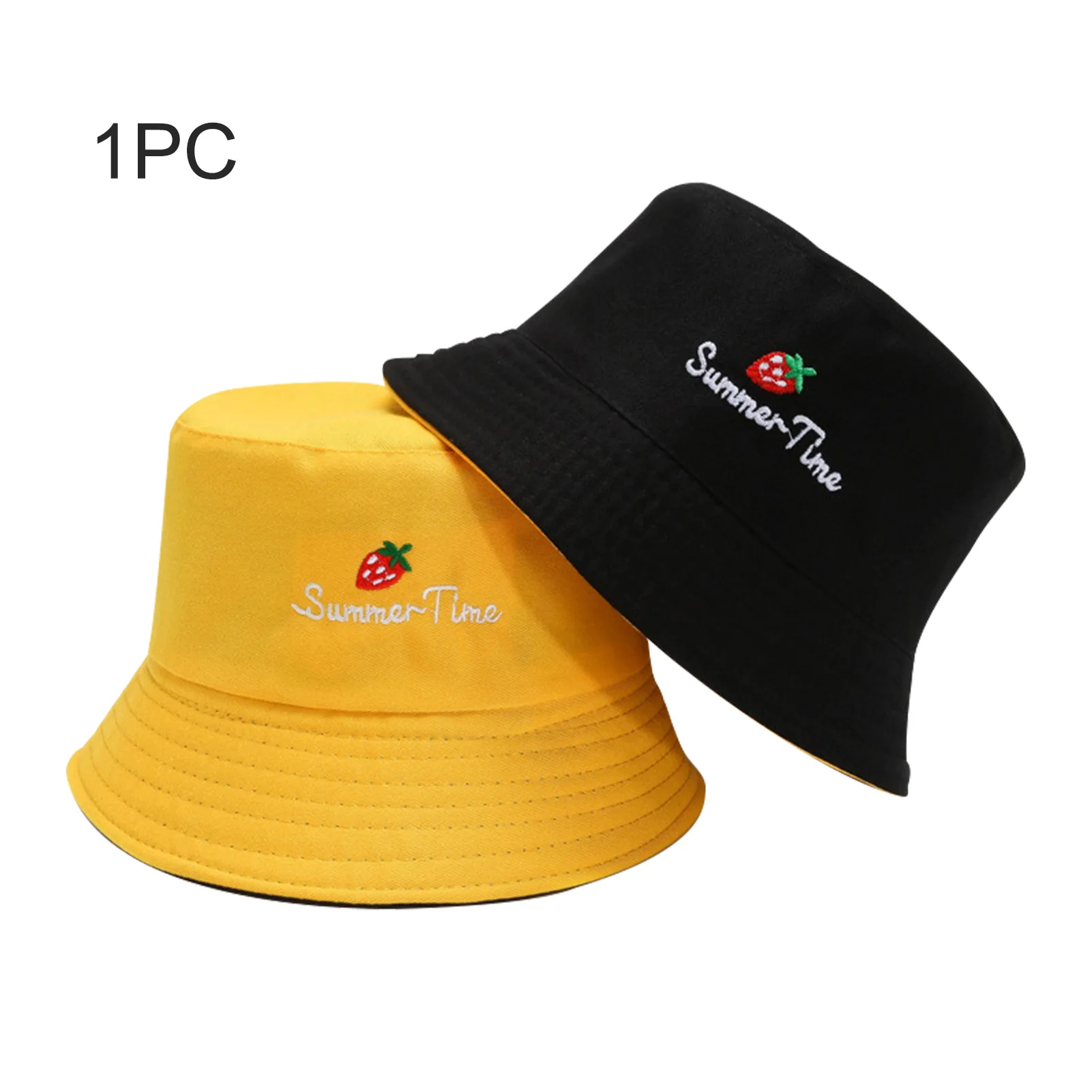

Men Women Sunshade Bucket Hat Double Sided Casual Travel Fisherman Cap Foldable Hiking Protection Spring Summer Outdoor Camping