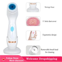 2022 professional rotating 3 in 1 exfoliating cleansing brush horny dark spots to blackhead pore cleanser skin care tool