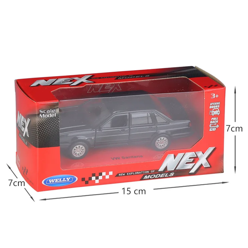 Модель игрушечного автомобиля Volkswagen Santana 1/36 модель литая миниатюрного Welly с