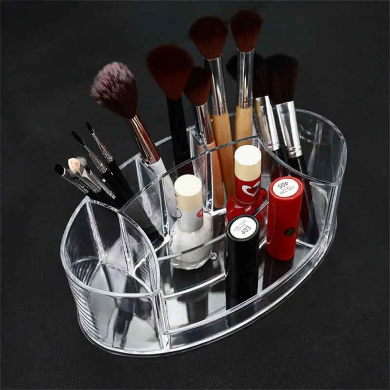 

Category Storage Dressing Table Organizer Box Durable Cosmetic Storage Box Transparent Smooth Brush Storage Box Home Storage