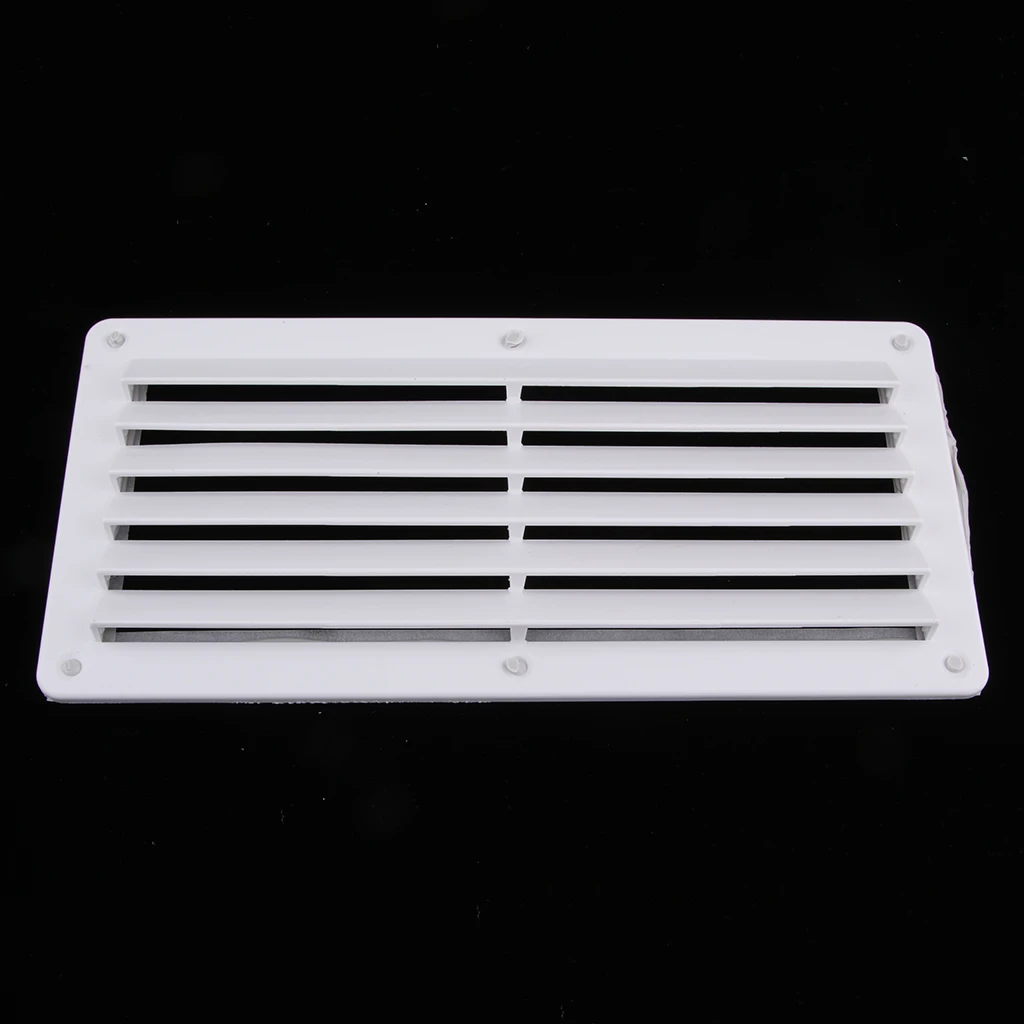 

White Rectangular Boat Vent Louver for Marine Boat RV Motorhome 10.4"x5"