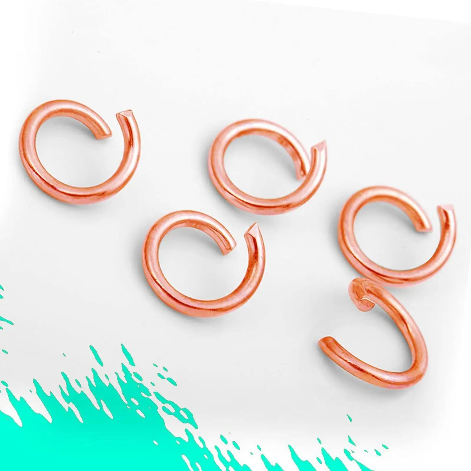 

1820x Open Jump Rings Jewellery Making 6mm Split Rings Earring Keychain