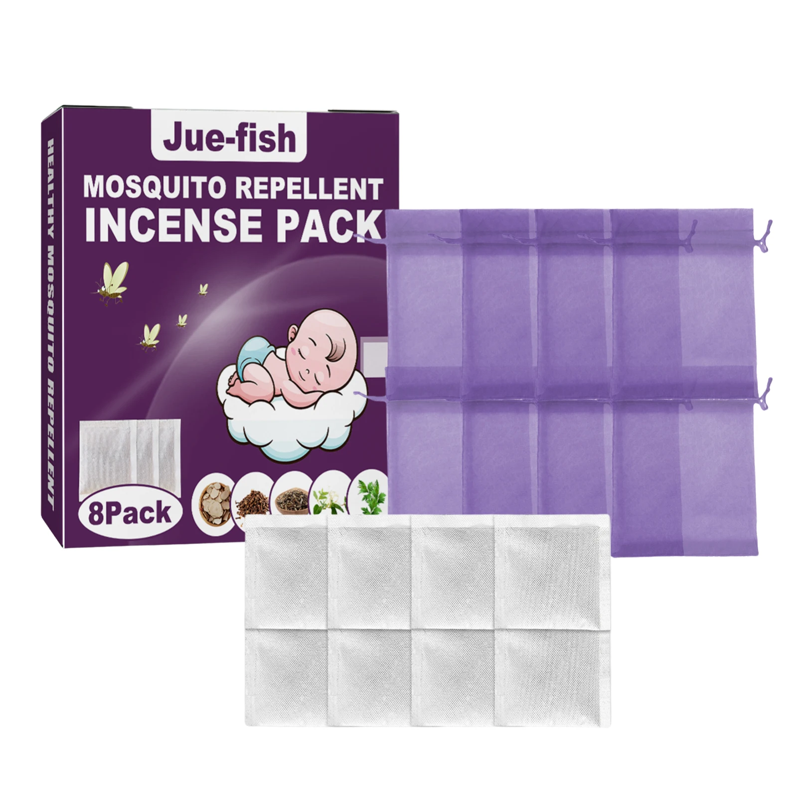 

8 шт., мешочки для защиты от комаров