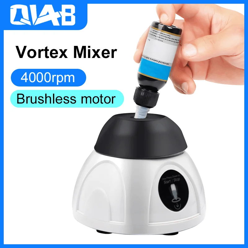QLAB Lab Mini Vortex Mixer Nail Polish Ink Mixing Machine Tattoo Pigment Vibrating Shaker Test Tube Gel Stirrer