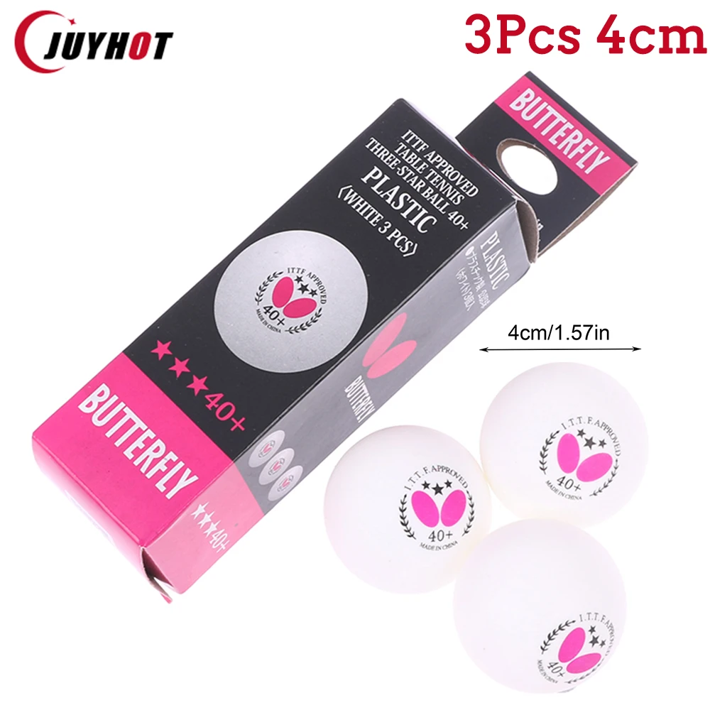 

3Pcs Professional 40+ 40mm High Quality Amateur Advanced Table Tennis Ball Three-star Level Competition Training Ping Pong Balls