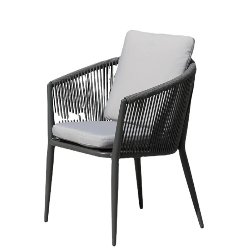 

HXL Outdoor Desk-Chair Courtyard Outdoor Rattan Chair Waterproof and Sun Protection Garden Terrace Table and Chair Combination