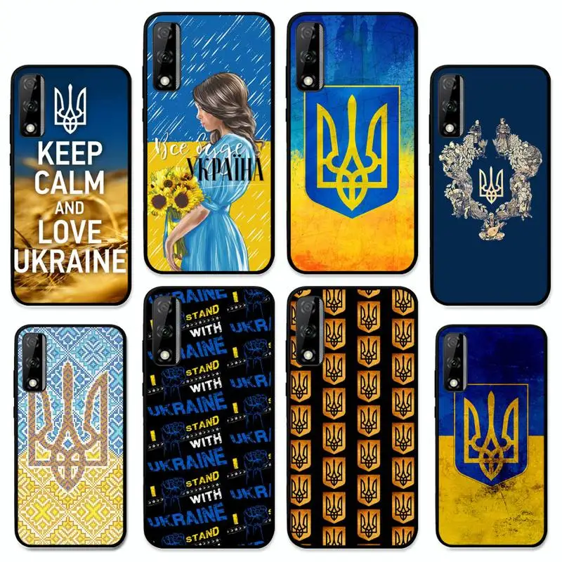 

Ukraine Flag Phone Case for Huawei Y 6 9 7 5 8s prime 2019 2018 enjoy 7 plus