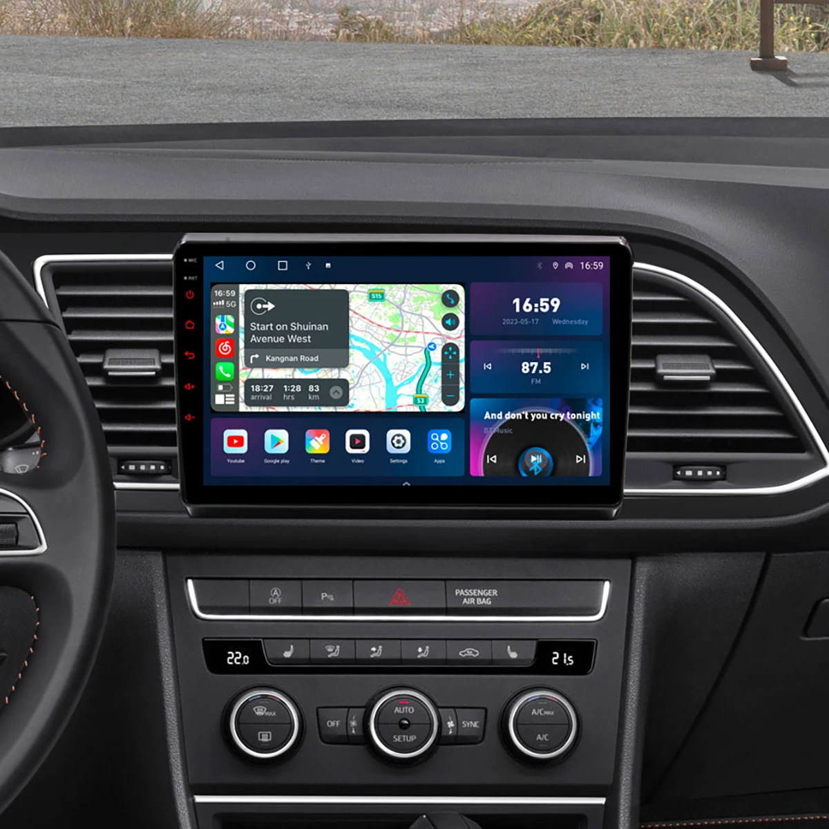 

QLED 1280*720P 8Core 8+128G Car Radio For Seat Leon 3 2012 2019 2020 GPS Navigation Bluetooth 5.0 Tethering Autoradio 4G LTE