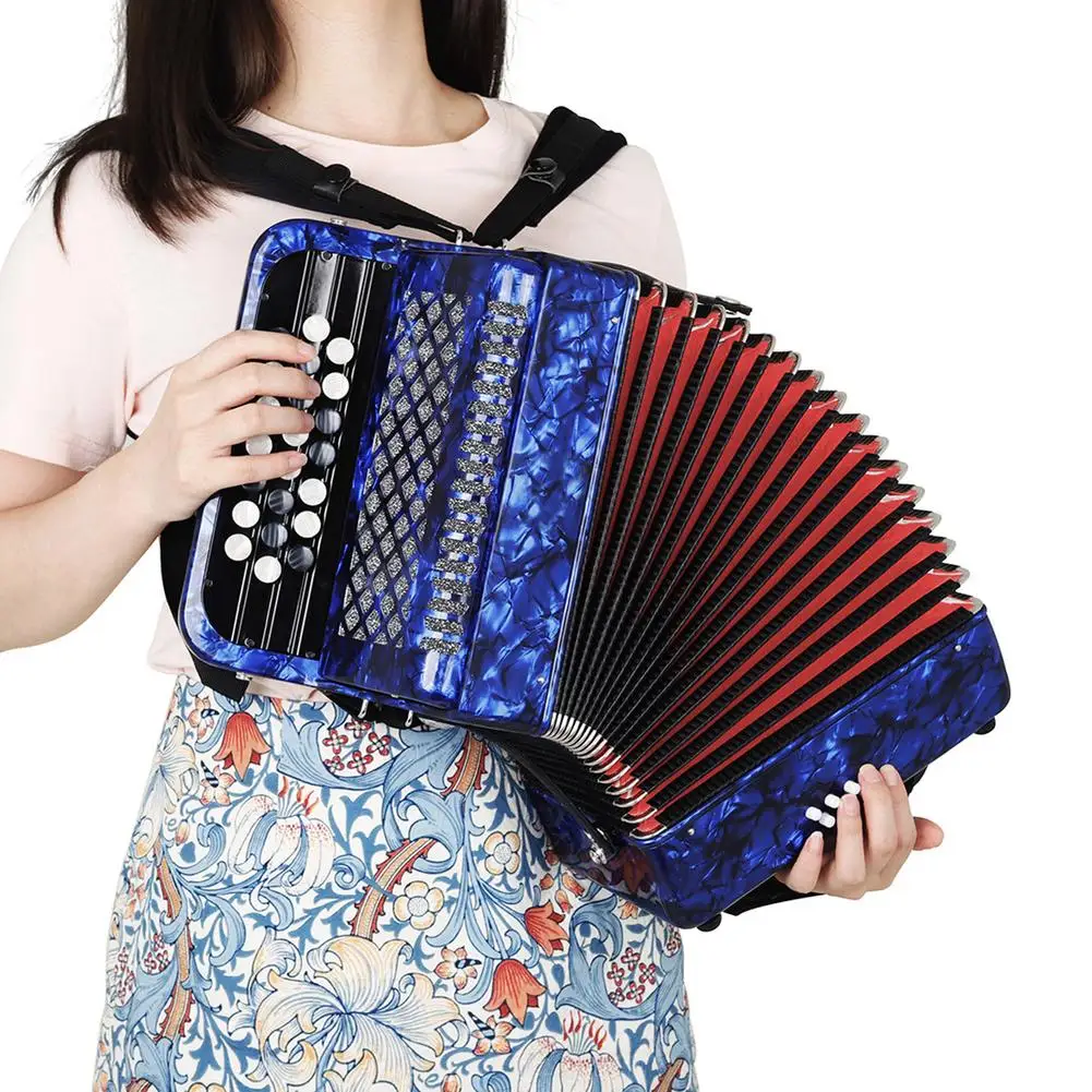 

22 Keys 8 Bass Bayan Button Accordion For Beginner Professional Keyboard Instrument For Practice Teaching