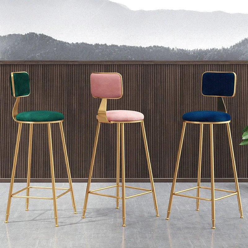 

Дизайнерские макияжные кухонные барные стулья, нордическая стойка, современный мягкий расслабляющий пол, барный стул, домашняя мебель