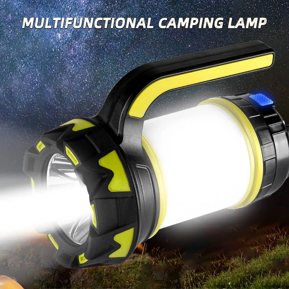

ZK20 Portable LED Camping Light Working Light Outdoor Tent Light Handheld Flashlight USB Rechargeable Waterproof Search Light