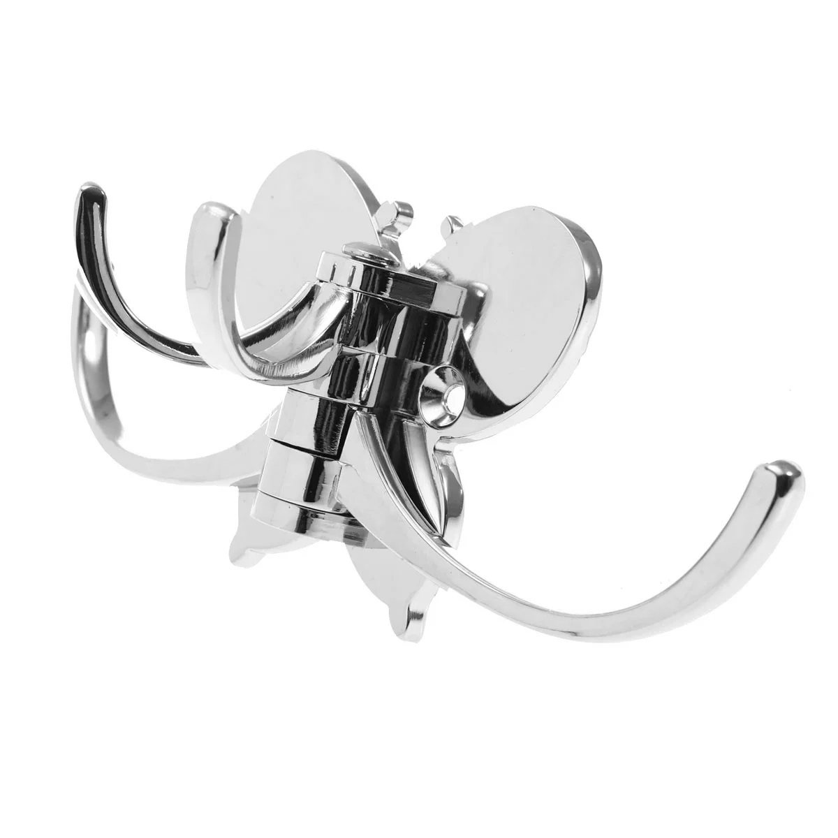 

Swivel Coat Hook Folding Heavy Duty Swing Arm Shaped Hook Wall Mounted Hanger for Bathroom Kitchen Bedroom(Silver)