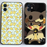 pokemon pikachu phone cases for iphone 11 12 pro max 6s 7 8 plus xs max 12 13 mini x xr se 2020 carcasa coque soft tpu