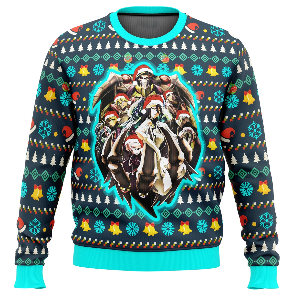 

Пуловер Overlord с Гильдией темноты, Уродливый Рождественский свитер, Подарочный пуловер с Санта-Клаусом, Мужская трехмерная Толстовка и топ на осень и зиму