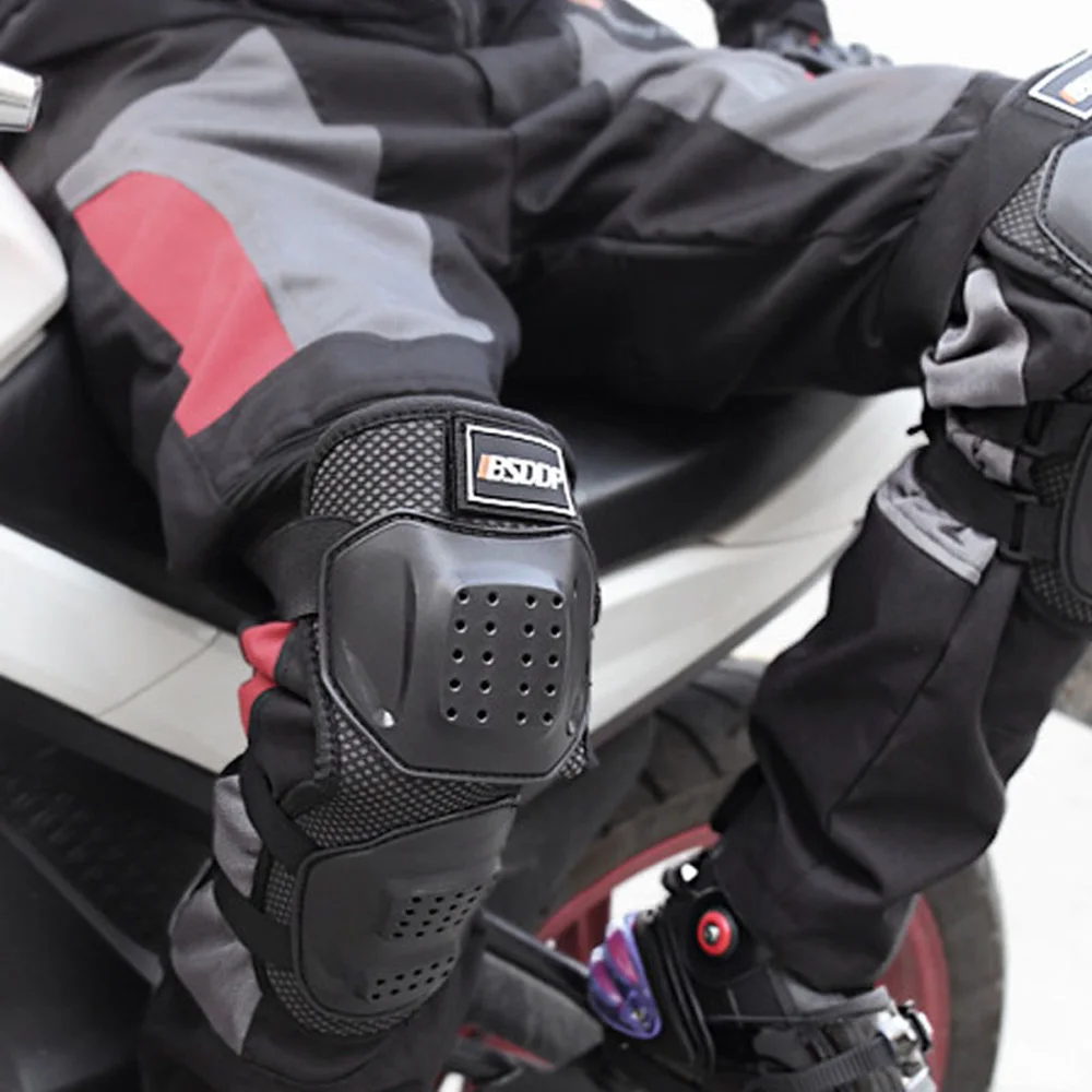 Motorcycle breathable anti-fall short four-piece knee pads and elbow pads off-road rider equipment protective gear